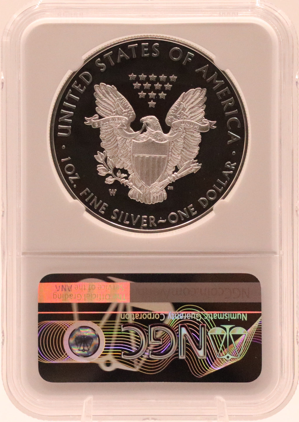 2018-W American Silver Eagle NGC PF70 Ultra Cameo Edmond Moy Signed