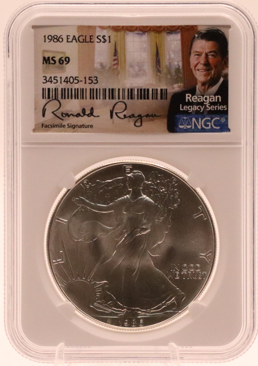 1986 American Silver Eagle (Reagan Legacy Series)
