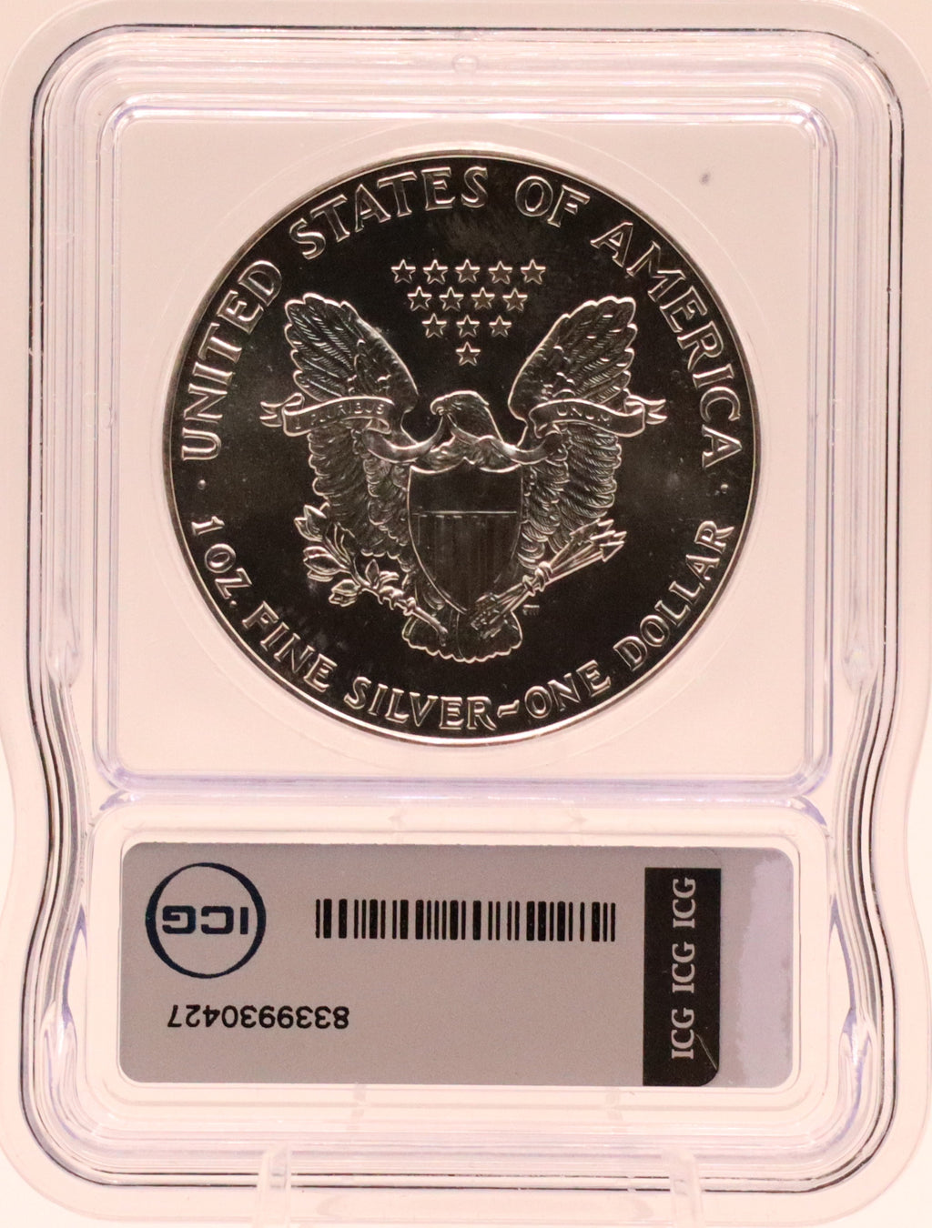 1988 American Silver Eagle ICG MS70 Austin Hutto Signed