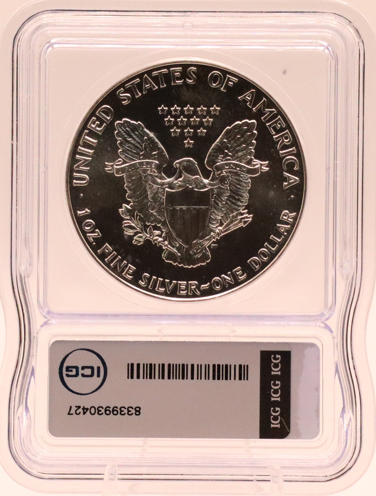 1988 American Silver Eagle ICG MS70 Austin Hutto Signed