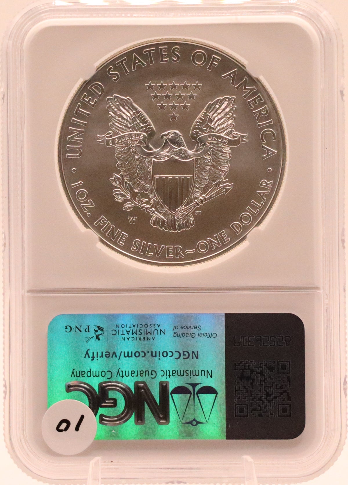 2015-W Burnished Silver Eagle NGCX 9.9