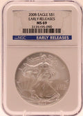 2008 American Silver Eagle Early Release NGC MS69