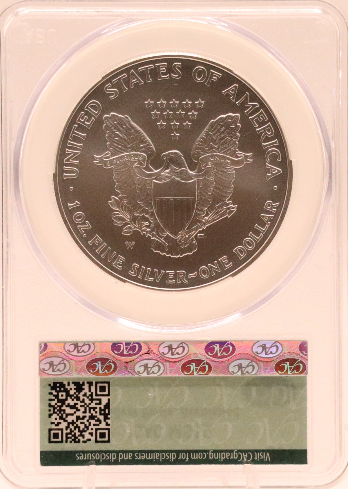 2007-W Burnished Silver Eagle CAC MS69