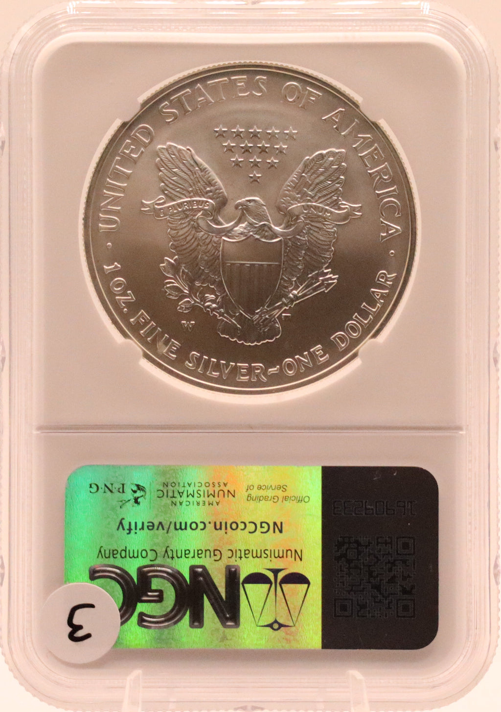 2006-W Burnished Silver Eagle NGCX 9.9