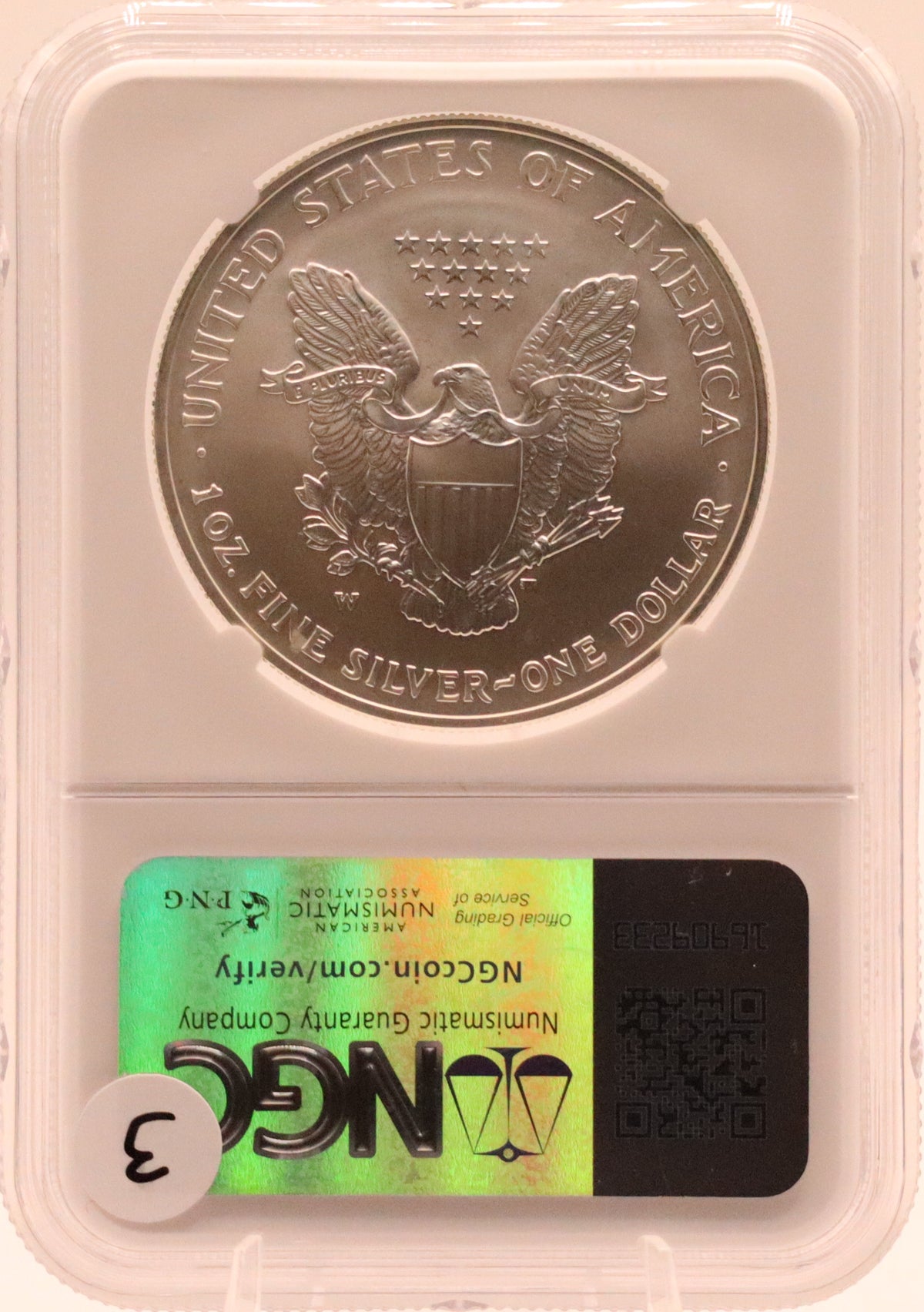 2006-W Burnished Silver Eagle NGCX 9.9