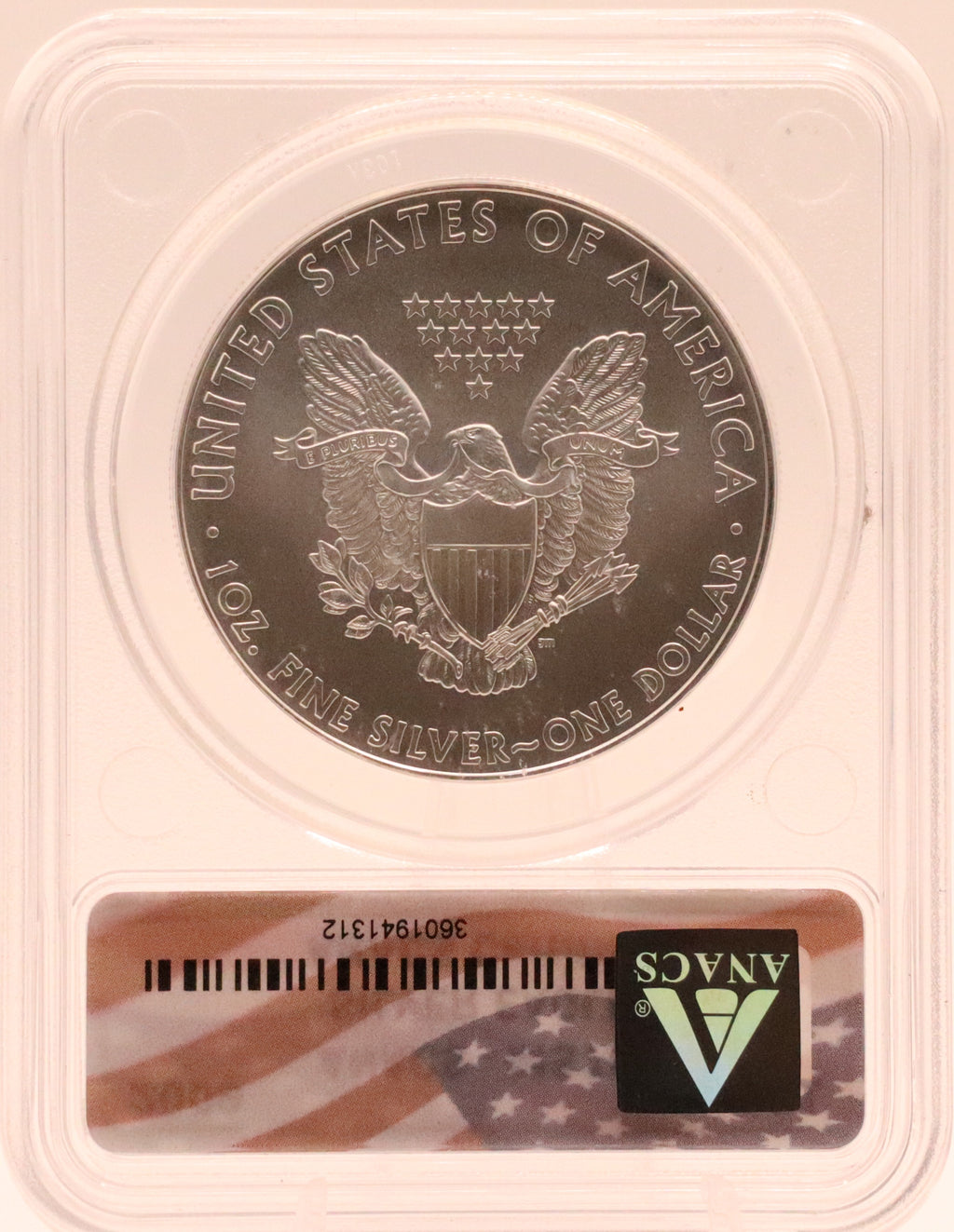 2009 American Silver Eagle ANACS MS70