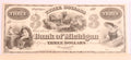1800's Bank of Michigan $3 Obsolete Note Uncirculated