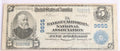 1902 Bank of California $5 note