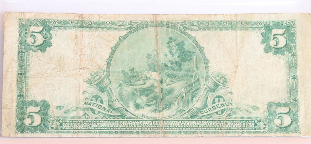 1902 Bank of California $5 note