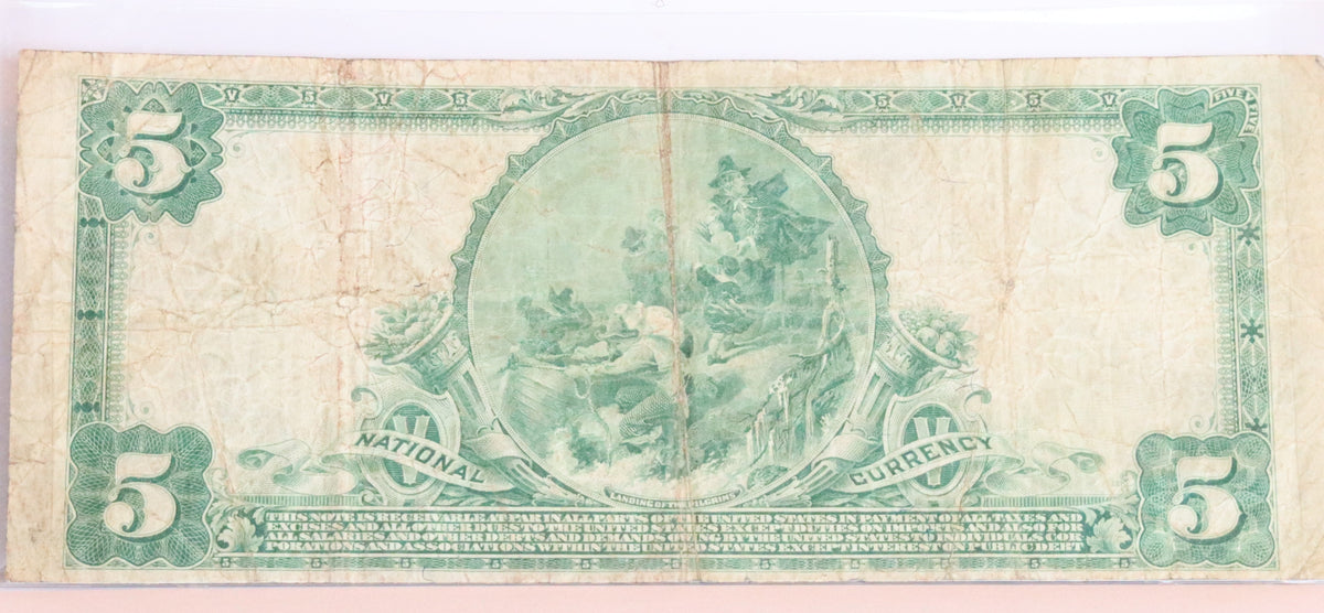 1902 Bank of California $5 note