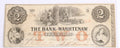 1854 Bank of Washtenaw $2 Note
