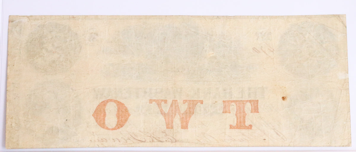 1854 Bank of Washtenaw $2 Note
