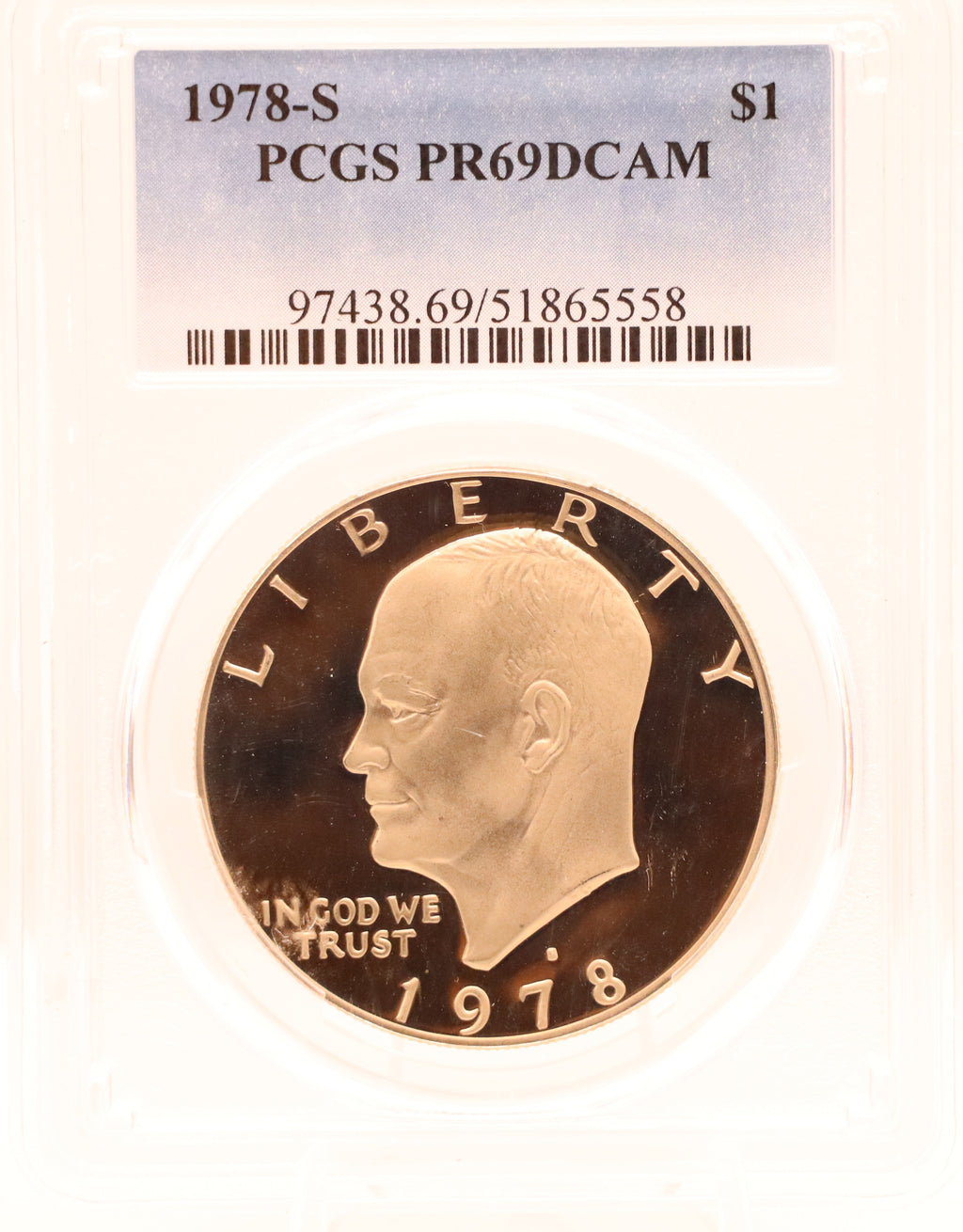 1978-S Ike Dollar PCGS PR69DCAM