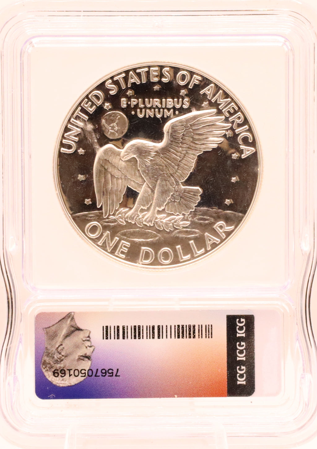 1973-S Ike Dollar ICG PR70DCAM Silver Proof
