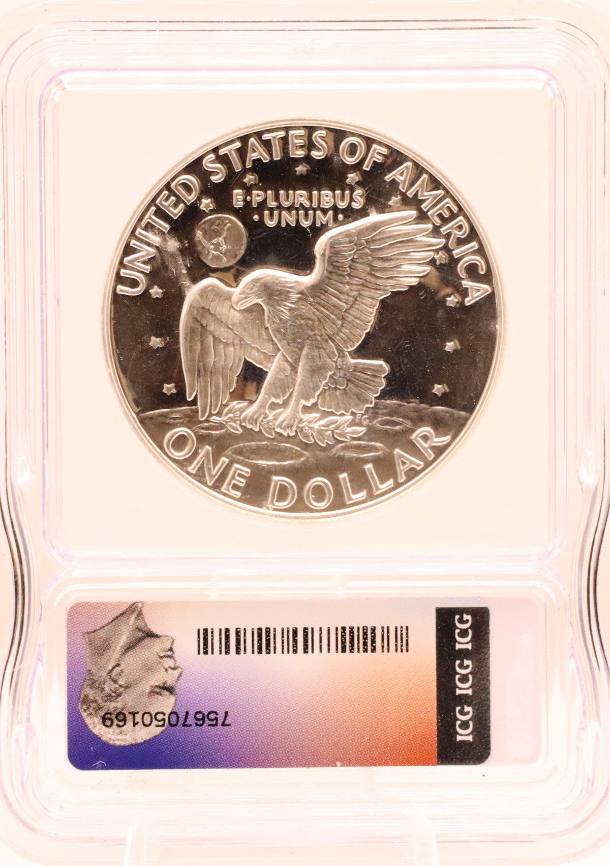 1973-S Ike Dollar ICG PR70DCAM Silver Proof