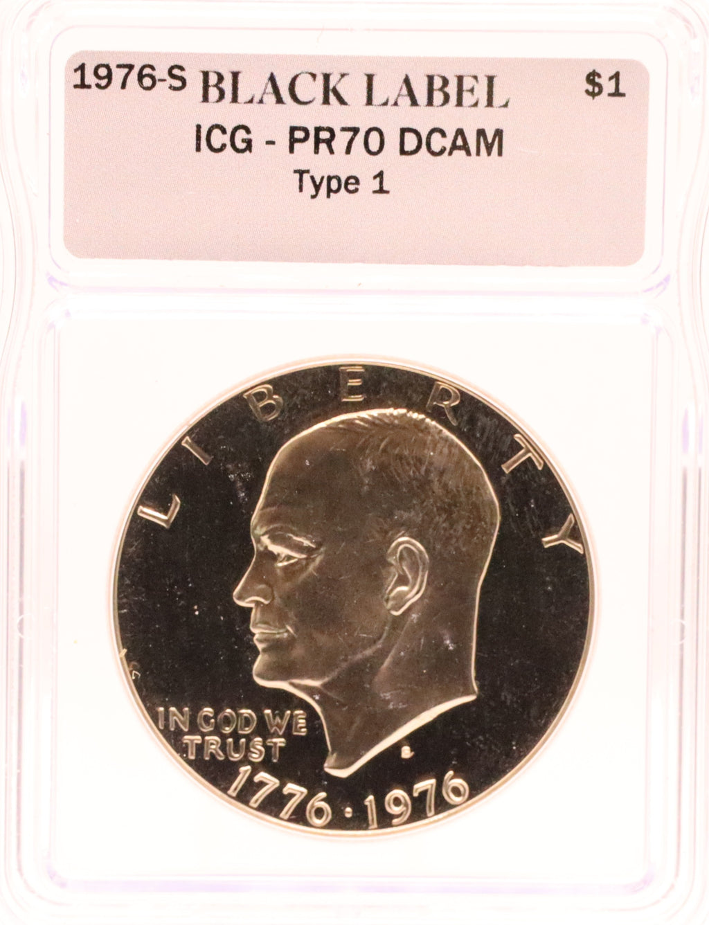 1976-S Ike Dollar ICG PR70 DCAM Type 1