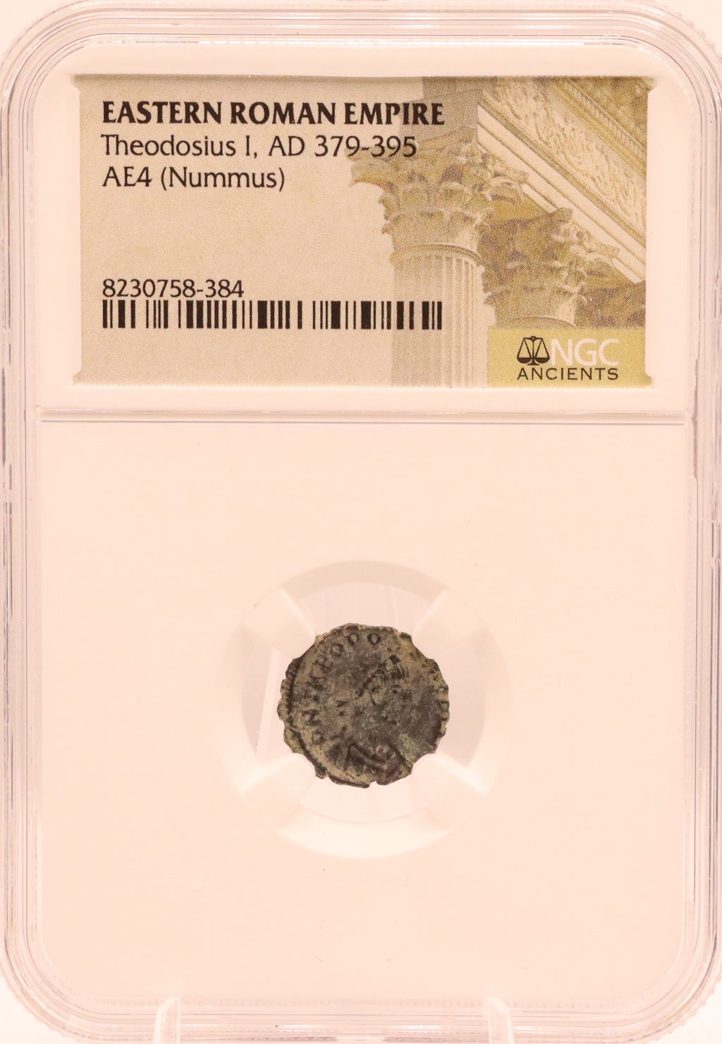 Eastern Roman Empire Theodosius I, AD 379-395 AE4 (Nummus)