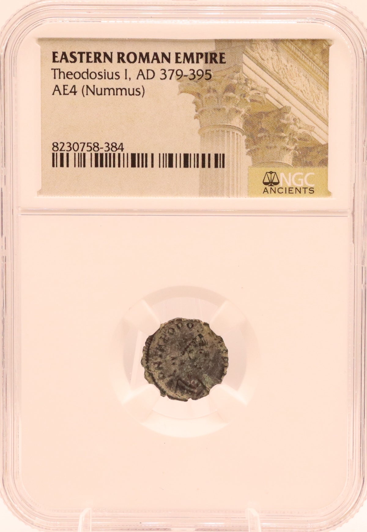 Eastern Roman Empire Theodosius I, AD 379-395 AE4 (Nummus)