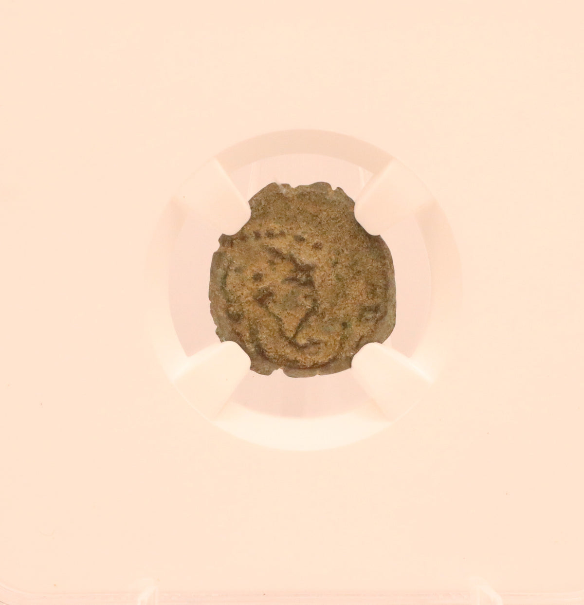 Judaea Hasmonean AE Prutah – Biblical Widow’s Mite – 135–37 BC – NGC Certified