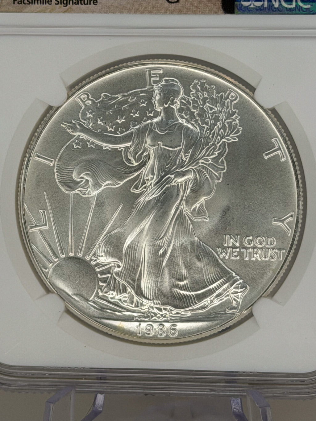 1986 American Silver Eagle (Reagan Legacy Series)