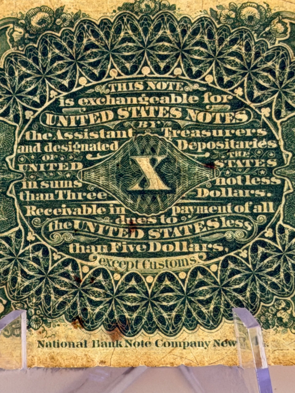 Fractional Currency 10 cent note