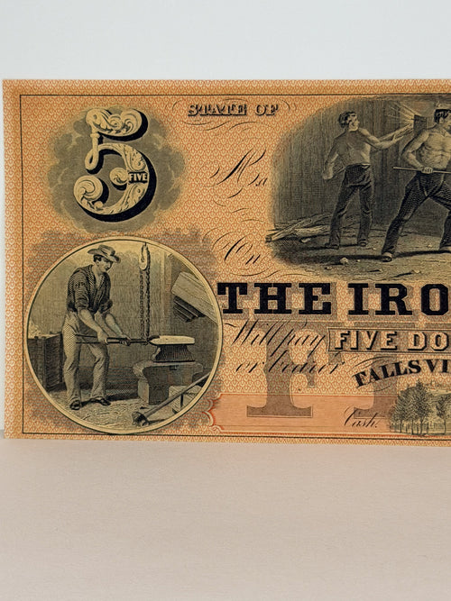 1800's Connecticut $5 Note