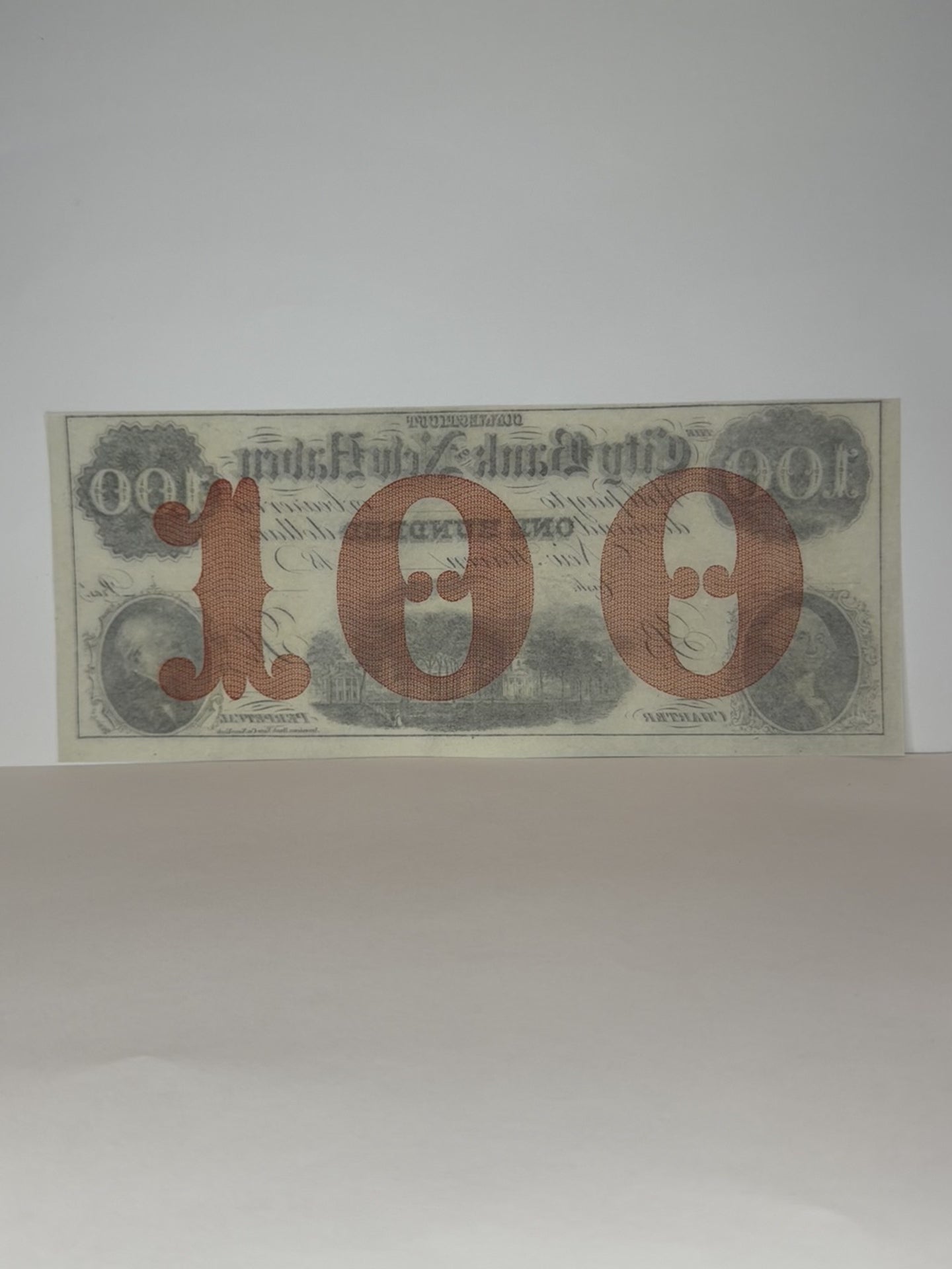 1800's City Bank of New Haven $100 Note